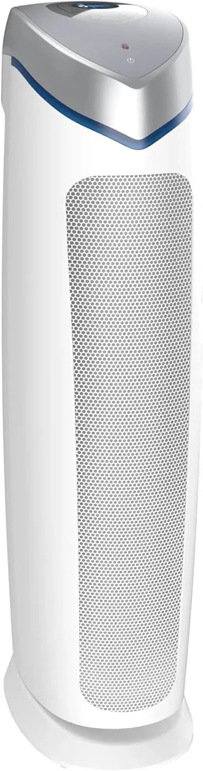 5-In-1 HEPA Air Purifier for Home, Large Rooms Up To 915 Sq. Ft. with HEPA Pet Air Filter, UV-C Light & Odor Reduction, 28" Tower, Black