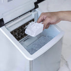 Clear Ice Cube Maker Machine 40 lbs. of Ice in 24 Hours, Portable Design in Stainless Steel