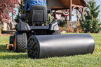 18" x 48" Tow Behind Poly Lawn Roller 550 lbs Weight with Water, Poly Drum and Steel Frame, with Plug. Designed for Lawn and Garden Tractors