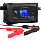 25-Amp Smart Battery Charger,Lithium,LiFePO4,Lead-Acid AGM/Gel/SLA.. Car Battery Charger,Trickle Charger, Maintainer/deep Cycle Charger,12V/25A and 24V/13A,for Motorcy,Boat,Lawn Mower,Golf cart..