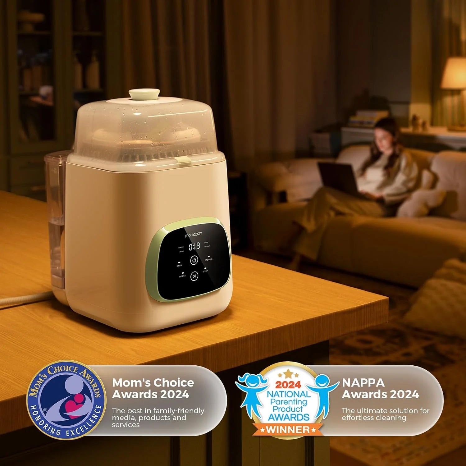 Baby Bottle Washer, Sterilizer & Dryer - All-in-One Cleaning Machine for Bottles, Pump Parts & Baby Essentials