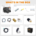 10500 Peak Watt Tri Fuel Open Frame Inverter Generator,with ATS,Quiet Technology,CO Sensor,digital display and 50A,Ideal for Home backup,contruction site and RV Camping.