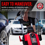 Electric Pressure Washer 2.0, Powerful 1.4 GPM 2000 PSI Car Pressure Washer Sprayer, Snub Nose & Tip Attachment, Use,Car Soap, Patio Boat RV Motorcycle Car Garage Deck.