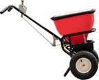 Multi-Purpose Walk Behind Push Spreader, 100 Pound Capacity, Multi Use Tool for Grass Seed, Salt, De-Icer, Fertilizer and Seeds
