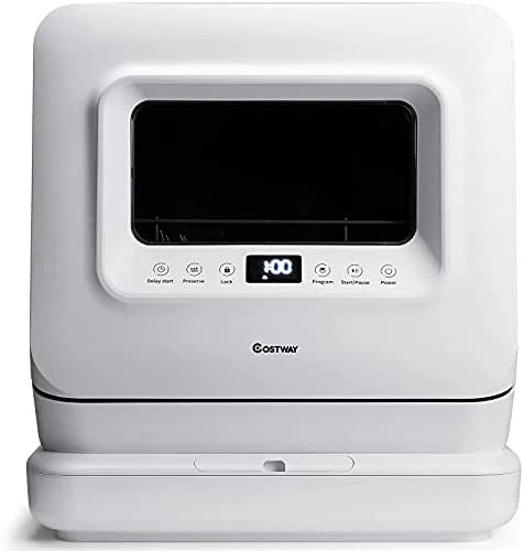 Portable Countertop Dishwasher, with 7.5L Openable Water Tank