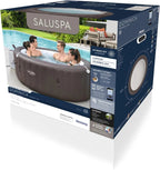 Inflatable Hot Tub Spa (71" x 26") | Portable Hot Tub with 2 Covers (1 Energy-Efficient Thermal Cover and 1 Standard Cover) | Fits Up to 2-4 Persons | Black