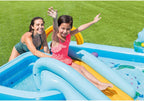 Inflatable Jungle Adventure Play Center – 96′′ x 78′′ x 28′′ – Kiddie Pool for Ages 2 and Up