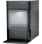 Countertop Nugget Ice Maker | Ice Machine with WiFi Connectivity | Smart Home Kitchen Essentials | Black Stainless