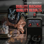 135Amp MIG Welder,110V Flux Core Welder Flux Core MIG/Lift TIG/Stick 3-in-1 Large LED Digital Display Welding Machine IGBT Inverter Welder FLUX-135PRO