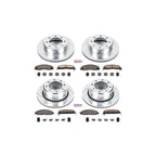 Powerstop Front Z36 Truck Carbon-Fiber Ceramic Brake Pad and Drilled & Slotted Rotor Kit.