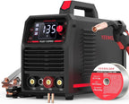 135Amp MIG Welder,110V Flux Core Welder Flux Core MIG/Lift TIG/Stick 3-in-1 Large LED Digital Display Welding Machine IGBT Inverter Welder FLUX-135PRO