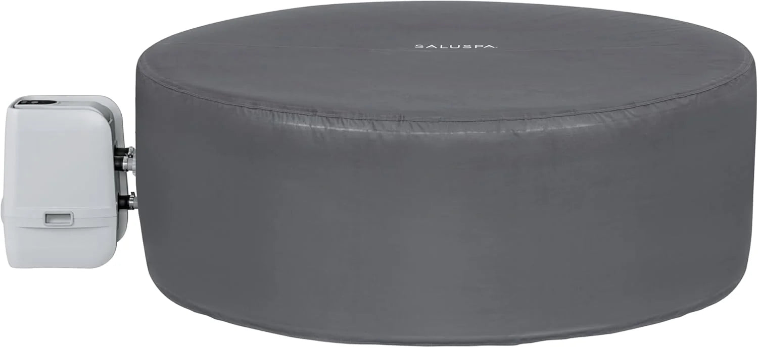 Inflatable Hot Tub Spa (71" x 26") | Portable Hot Tub with 2 Covers (1 Energy-Efficient Thermal Cover and 1 Standard Cover) | Fits Up to 2-4 Persons | Black