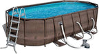 18' x 9 'x 48' above ground swimming pool Set with metal frame home swimming pool sand filter pump, skimmer and vacuum