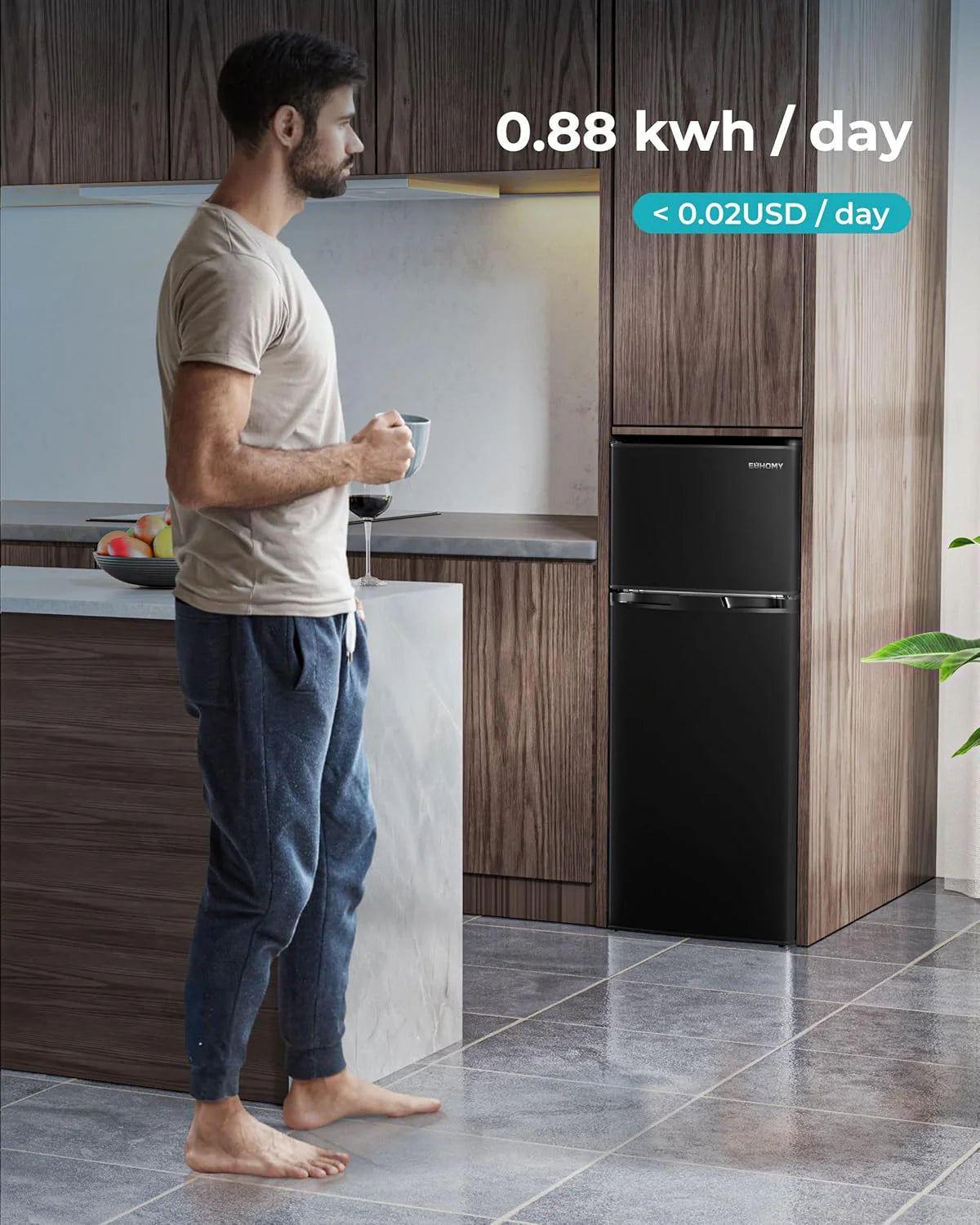 3.2 Cu.Ft Mini Fridge with Freezer – 2-Door Compact Refrigerator for Bedroom, Dorm, Office or Apartment, Silver3.2 Cu.Ft Mini Fridge with Freezer – 2-Door Compact Refrigerator for Bedroom, Dorm, Office or Apartment, Silver