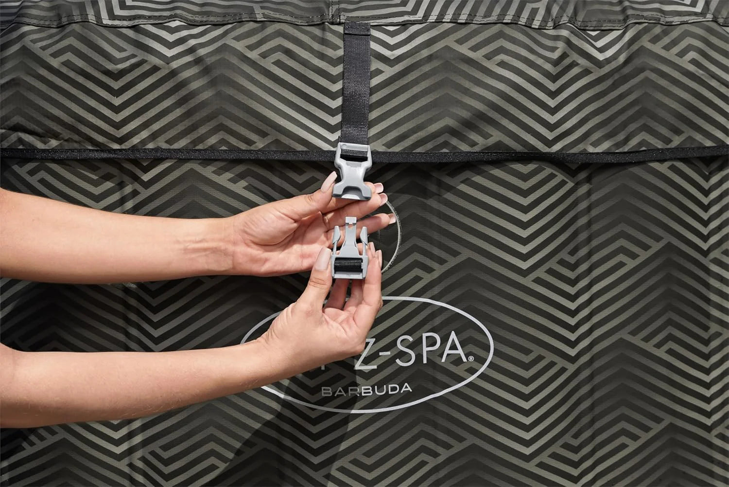 Inflatable Hot Tub Spa (71" x 26") | Portable Hot Tub with 2 Covers (1 Energy-Efficient Thermal Cover and 1 Standard Cover) | Fits Up to 2-4 Persons | Black