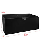 Dual Fuel Jug Holder – Aluminum Design for Two 5 Gallon Jugs, Black Storage Organizer for Trailers & Garages