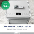 8000 BTU 3-in-1 Air Cooler with Dehumidifier and Fan Mode
