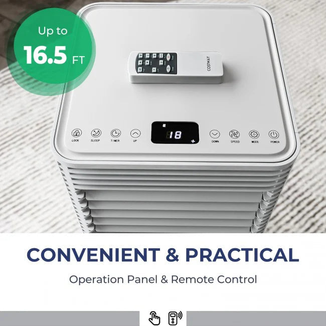 8000 BTU 3-in-1 Air Cooler with Dehumidifier and Fan Mode