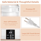 Premium 3-In-1 Baby Bottle Steam Sterilizer And Dryer With LED Monitor