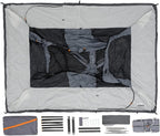 Straight Wall Cabin Tents | 10 Person / 11 Person / 12 Person Large Multi Room Family Tents for Car Camping & Outdoor Adventures