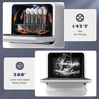 Portable Countertop Dishwasher, with 7.5L Openable Water Tank