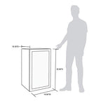 Beverage Refrigerator Cooler | 126 Cans Free Standing with Right Hinge Glass Door