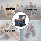 12 Volt 37 Qt. Portable Car Refrigerator, Car Freezer for Outdoor, Camping, Travel, RV,APP Control
