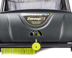 21-Inch Width Leaf & Grass Push Lawn Sweeper, Black