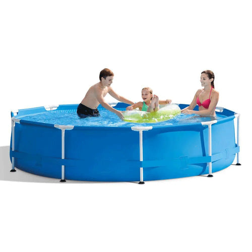 10 ft. x 10 ft. Round 30 in. Deep Metal Frame Pool w/ Pump & Type H Filters (6 Pack) & 10�� Round Pool Cover 6 x 29007E + 28201EH + 28030E