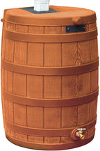 50 Gallon Plastic Outdoor Home Rain Barrel Water Storage Collector