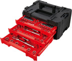 262-Piece Mechanic Tool Set, Master Socket Set with 3-Drawer VERSASTACK Tool Box, SAE/Metric Set