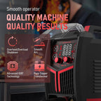 135Amp MIG Welder,110V Flux Core Welder Flux Core MIG/Lift TIG/Stick 3-in-1 Large LED Digital Display Welding Machine IGBT Inverter Welder FLUX-135PRO
