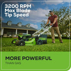 60V 21” Cordless (Self-Propelled) Lawn Mower , 2 x 4.0Ah Batteries and Dual Port Rapid Charger