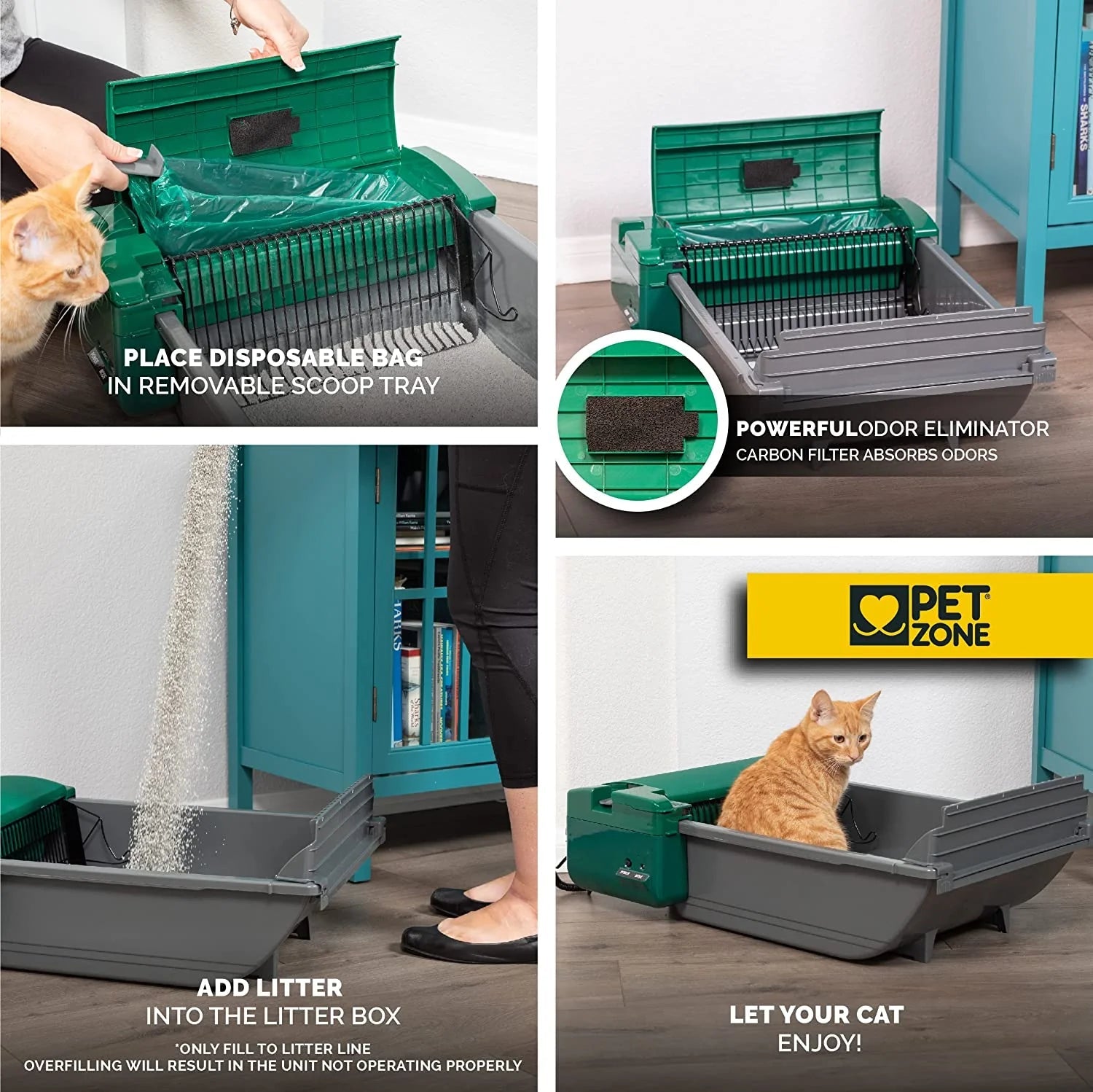Automatic Litter Box (Self Cleaning Litter Box, Cat Litter Box with No Expensive Refills)
