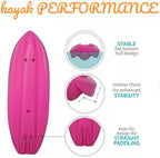 6' Youth Kayak with Paddle. Designed for Stability and Safety, It's The Perfect Choice for Young Paddlers Ready to Conquer The Water