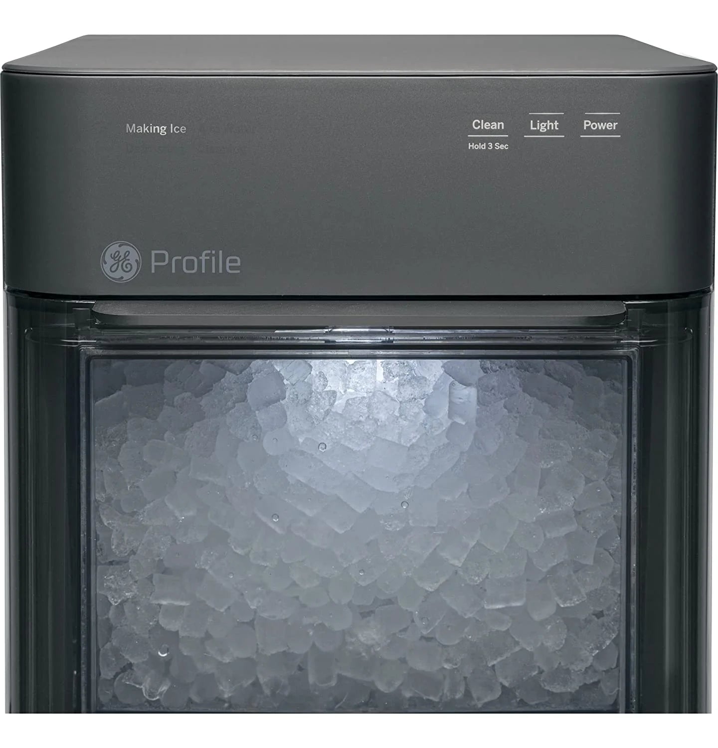 2.0 Countertop Nugget Ice Maker | Ice Machine with WiFi Connectivity | Smart Home Kitchen Essentials | Black Stainless